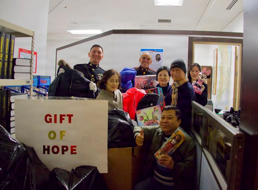 MARFORK collects and delivers gifts for orphans as part of Gifts of Hope