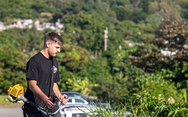 MAG-36 Marine clean up Ai Rin Childrens Home