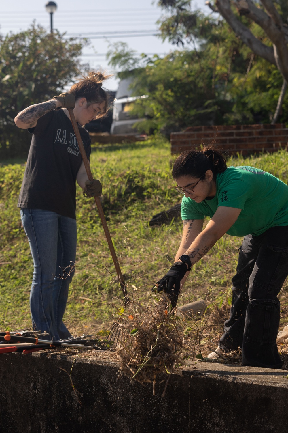 MAG-36 Marine clean up Ai Rin Childrens Home