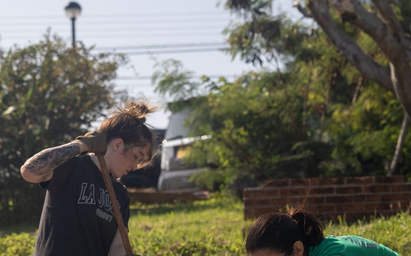 MAG-36 Marine clean up Ai Rin Childrens Home
