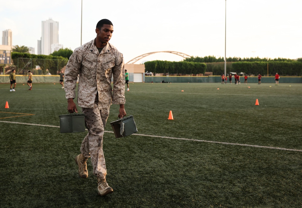 TF 51/5th MEB conducts combat fitness test