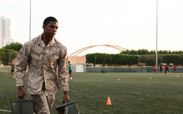 TF 51/5th MEB conducts combat fitness test