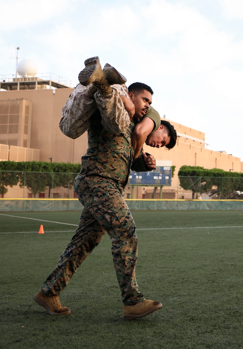 TF 51/5th MEB conducts combat fitness test