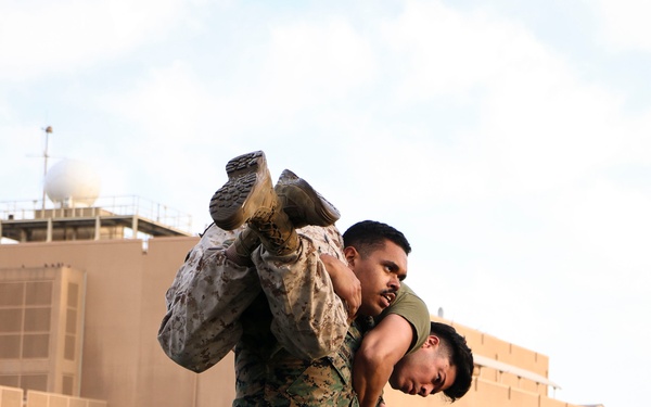 TF 51/5th MEB conducts combat fitness test
