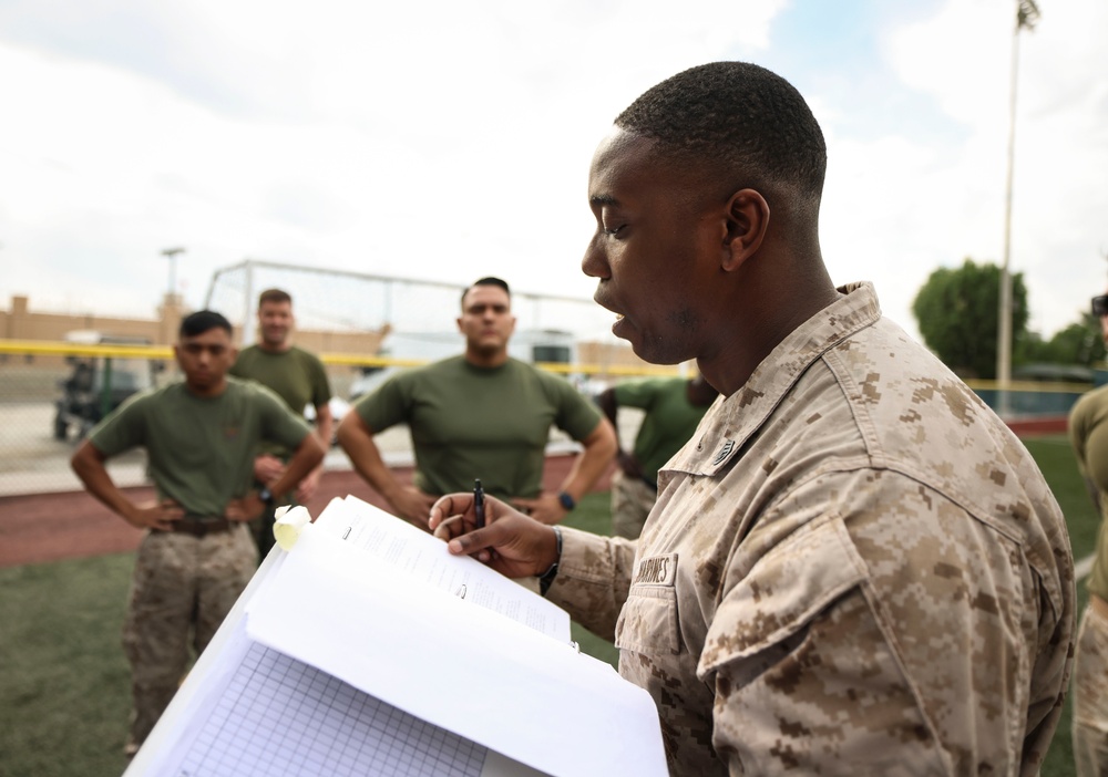TF 51/5th MEB conducts combat fitness test