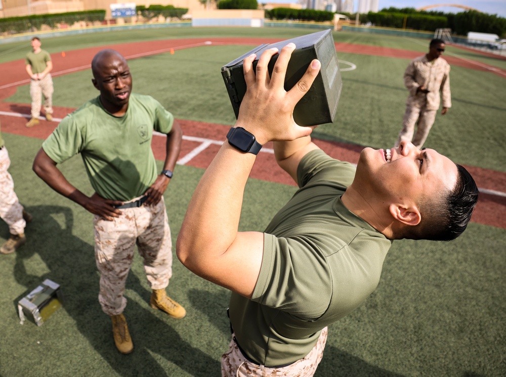 TF 51/5th MEB conducts combat fitness test