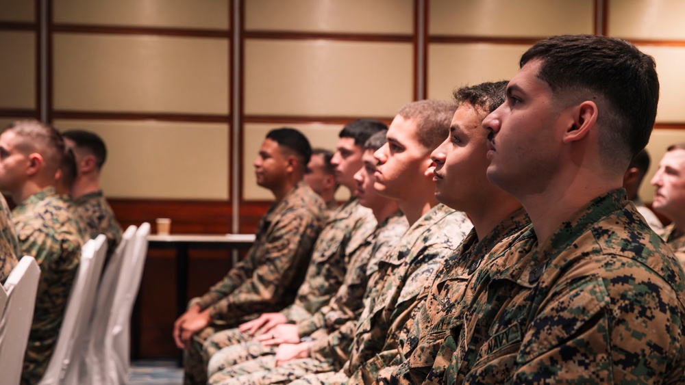 President Donald J. Trump Speaks to MRF-SEA Marines during Christmas Morale Call