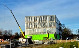 December 2025 construction operations for fiscal year 2024-funded $55.75 million Collective Training Officers Quarters Project at Fort McCoy