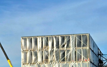 December 2025 construction operations for fiscal year 2024-funded $55.75 million Collective Training Officers Quarters Project at Fort McCoy