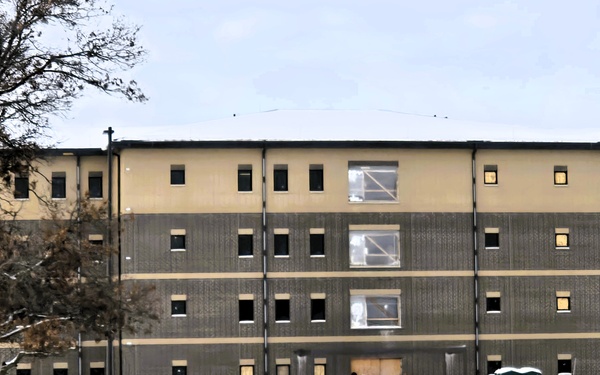 December 2025 construction operations for East Barracks Project at Fort McCoy
