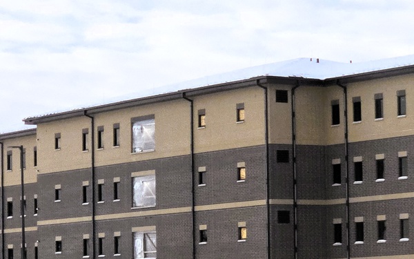 December 2025 construction operations for East Barracks Project at Fort McCoy