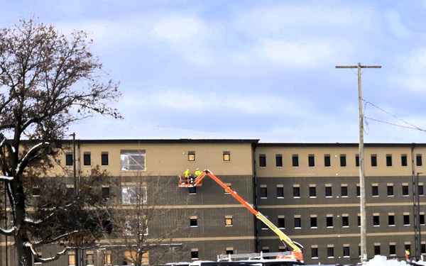 December 2025 construction operations for East Barracks Project at Fort McCoy