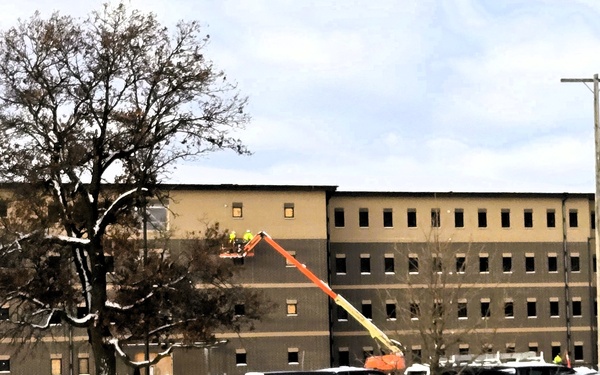 December 2025 construction operations for East Barracks Project at Fort McCoy