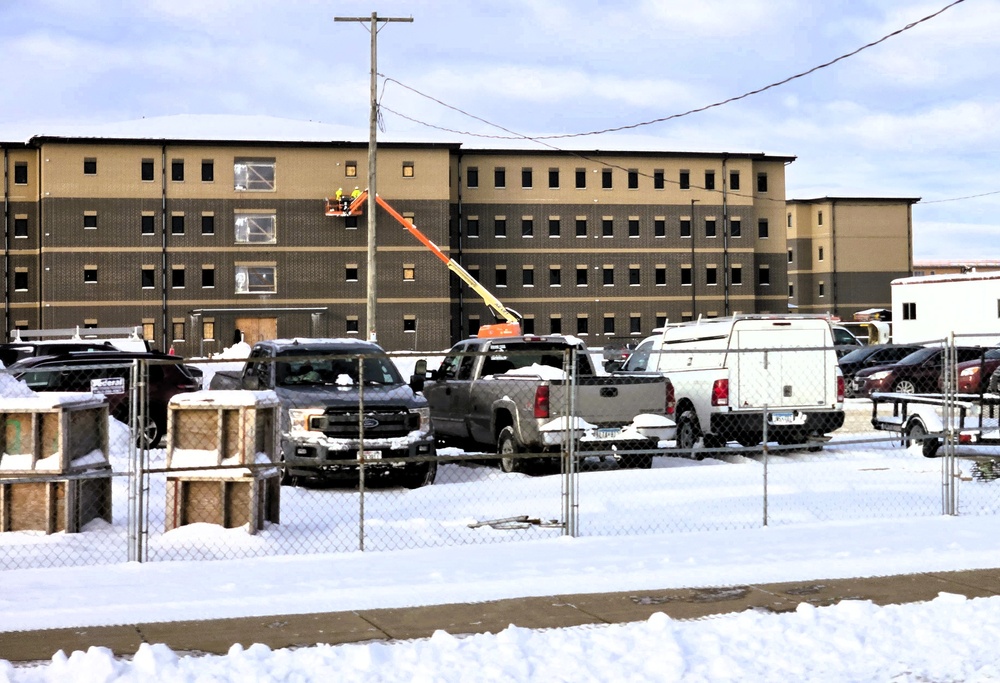 December 2025 construction operations for East Barracks Project at Fort McCoy