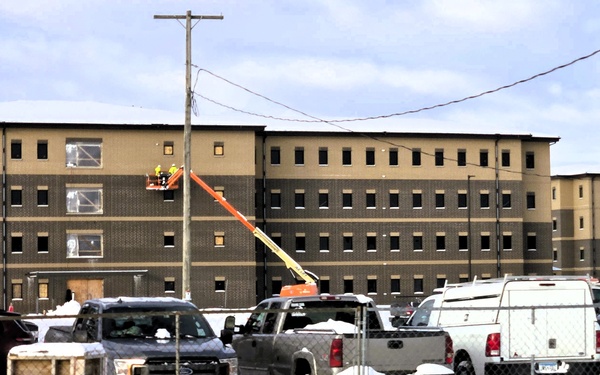 December 2025 construction operations for East Barracks Project at Fort McCoy