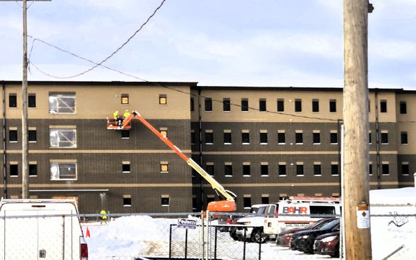 December 2025 construction operations for East Barracks Project at Fort McCoy