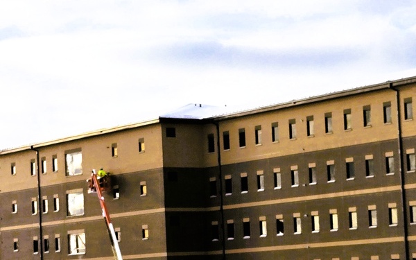 December 2025 construction operations for East Barracks Project at Fort McCoy