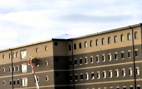 December 2025 construction operations for East Barracks Project at Fort McCoy