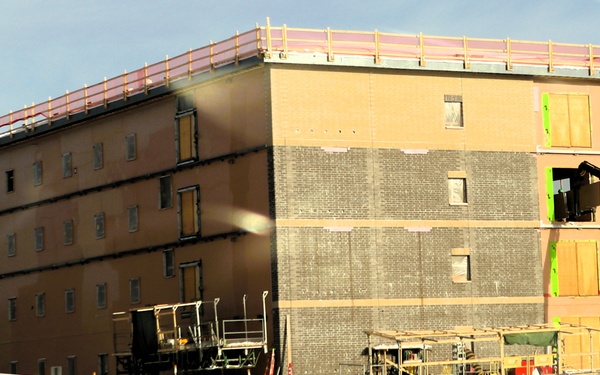 December 2025 construction operations for fiscal year 2024-funded $55.75 million Collective Training Officers Quarters Project at Fort McCoy