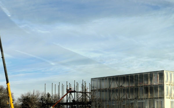 December 2025 construction operations for fiscal year 2024-funded $55.75 million Collective Training Officers Quarters Project at Fort McCoy