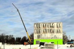 December 2025 construction operations for fiscal year 2024-funded $55.75 million Collective Training Officers Quarters Project at Fort McCoy