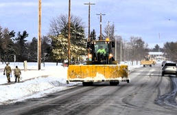 Fort McCoy snow-removal team gets to work during December 2024 snowfall events