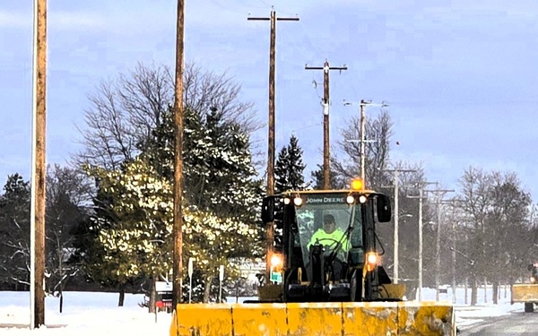 Fort McCoy snow-removal team gets to work during December 2024 snowfall events