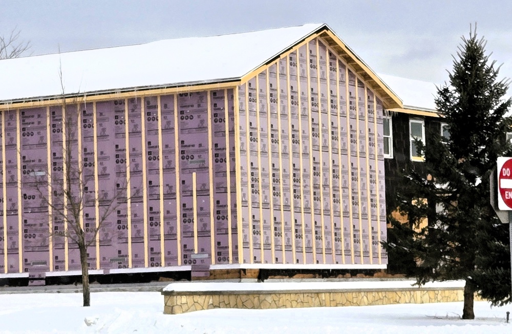 U.S. Army Garrison-Fort McCoy Headquarters building renovation under way