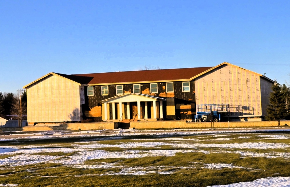 U.S. Army Garrison-Fort McCoy Headquarters building renovation under way