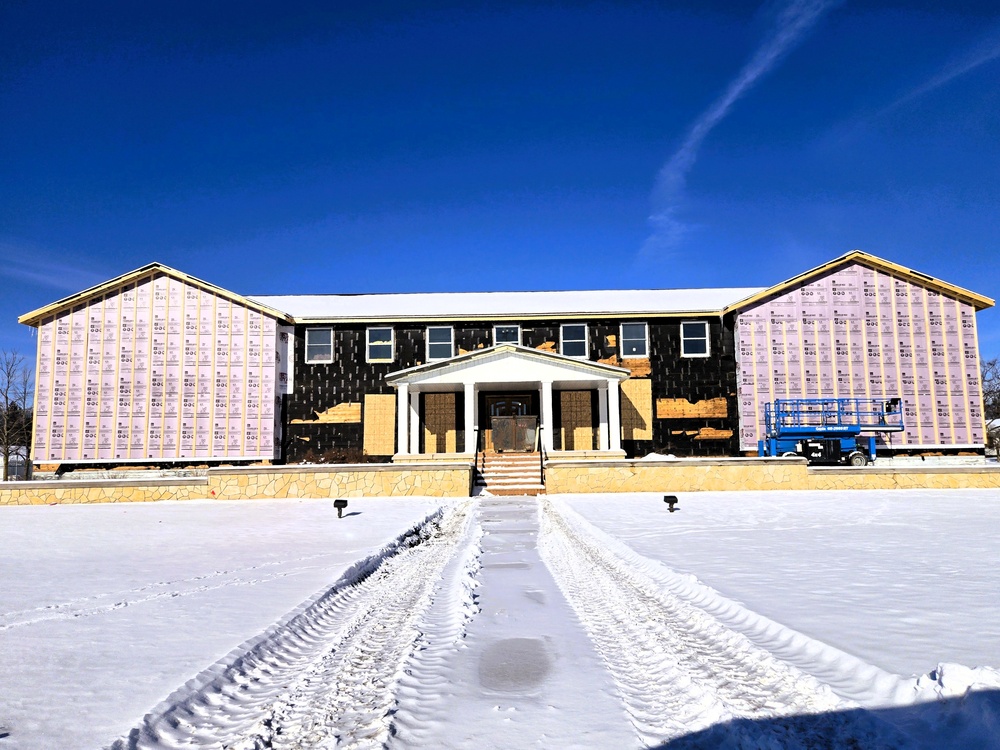 U.S. Army Garrison-Fort McCoy Headquarters building renovation under way