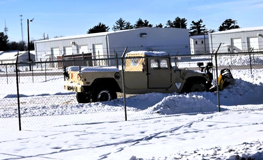 Fort McCoy snow-removal team gets to work during December 2024 snowfall events