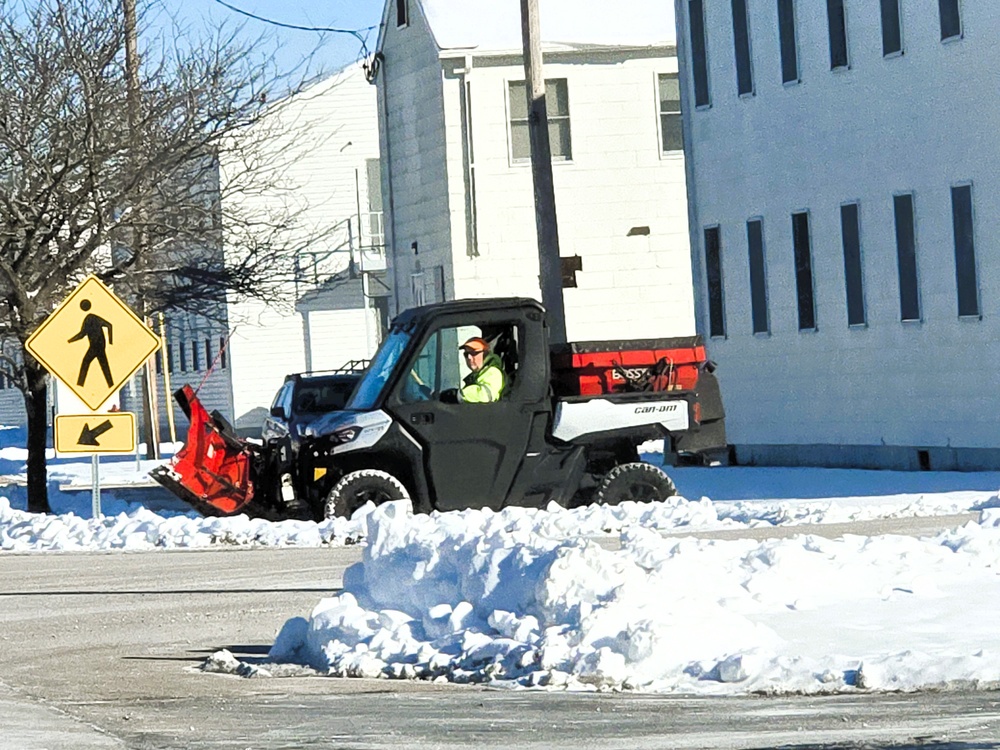 Fort McCoy snow-removal team gets to work during December 2024 snowfall events