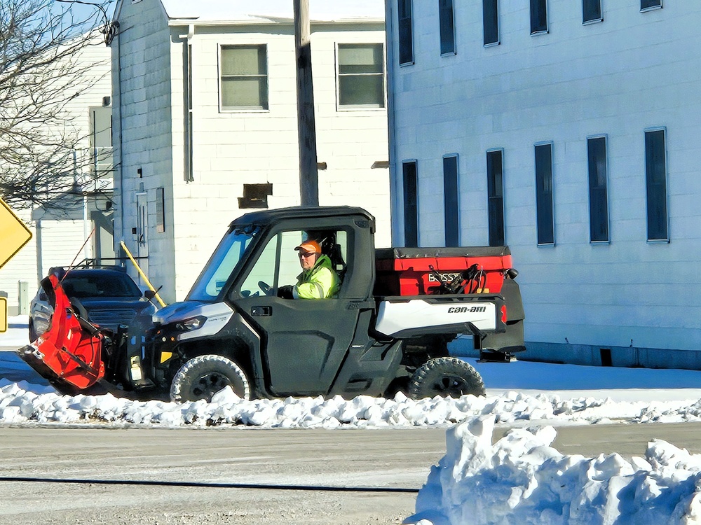 Fort McCoy snow-removal team gets to work during December 2024 snowfall events