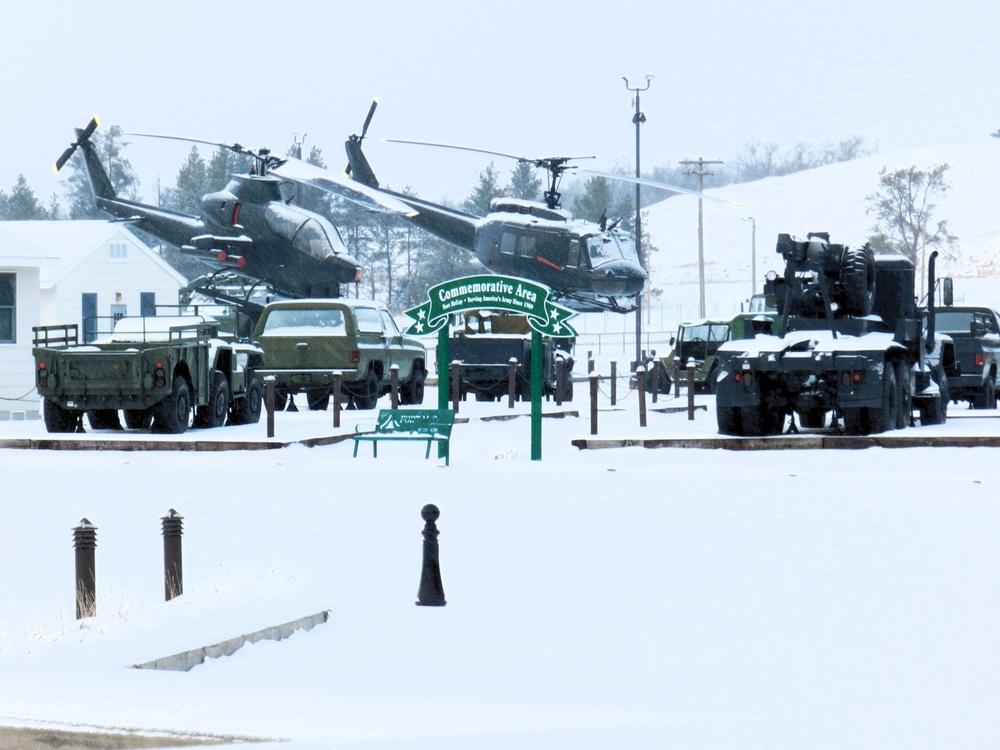 Winter views at Fort McCoy's Commemorative Area