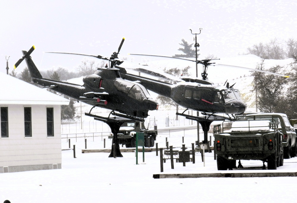 Winter views at Fort McCoy's Commemorative Area