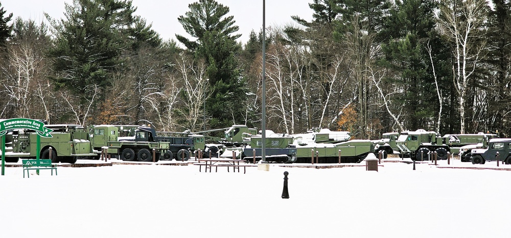 Winter views at Fort McCoy's Commemorative Area