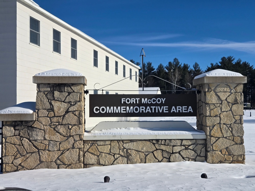 Winter views at Fort McCoy's Commemorative Area