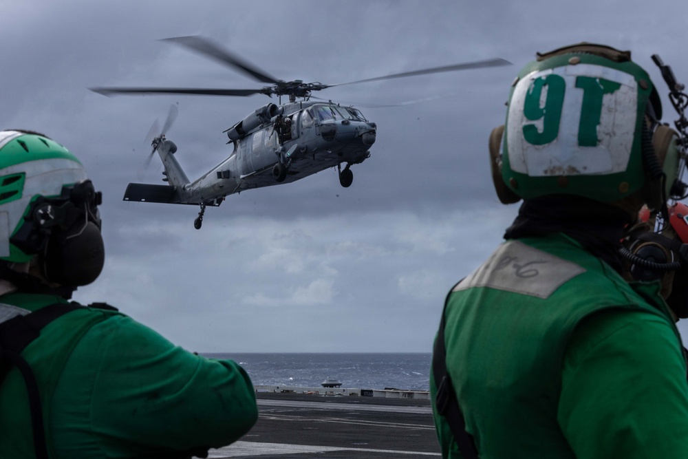 Abraham Lincoln conducts routine operations