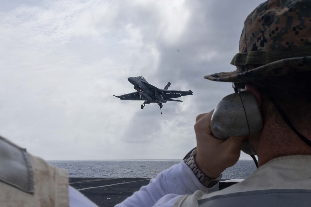 Abraham Lincoln conducts routine operations