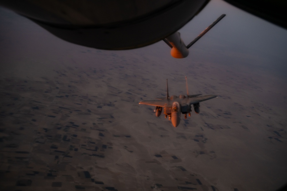 Aerial Refueling Strike Eagles