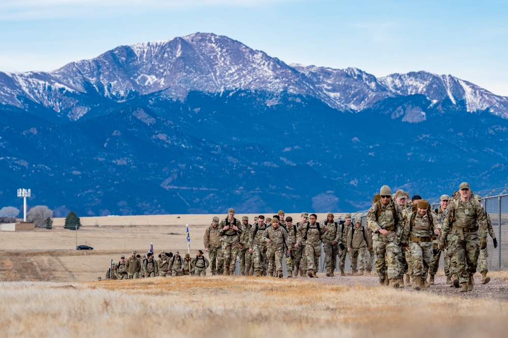 Schriever SFB Holiday Ruck March