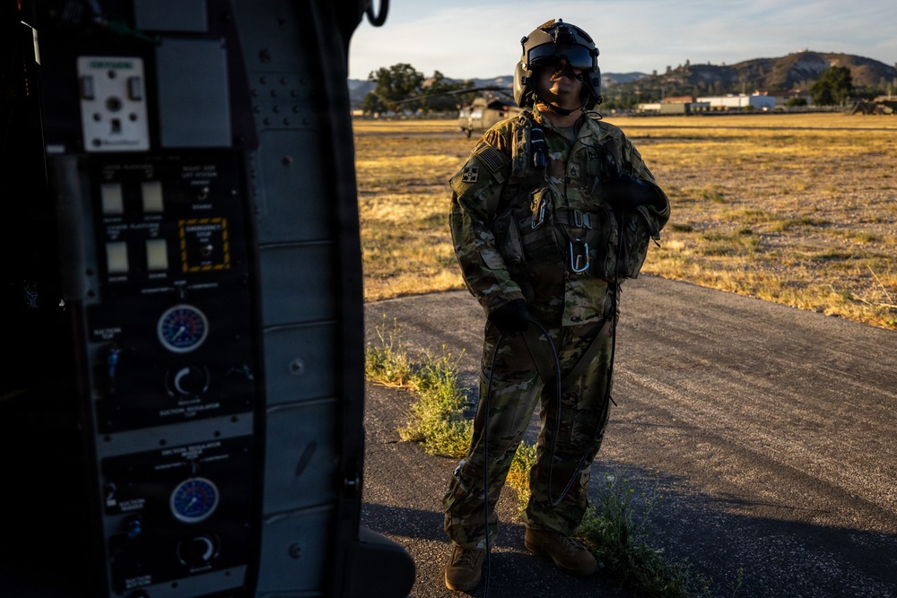 158th Aviation Regiment Provides MEDEVAC for Mojave Falcon 25