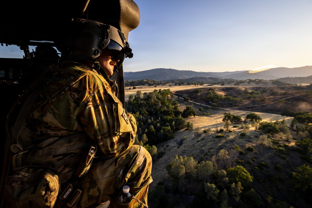 158th Aviation Regiment Provides MEDEVAC for Mojave Falcon 25