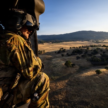 158th Aviation Regiment Provides MEDEVAC for Mojave Falcon 25