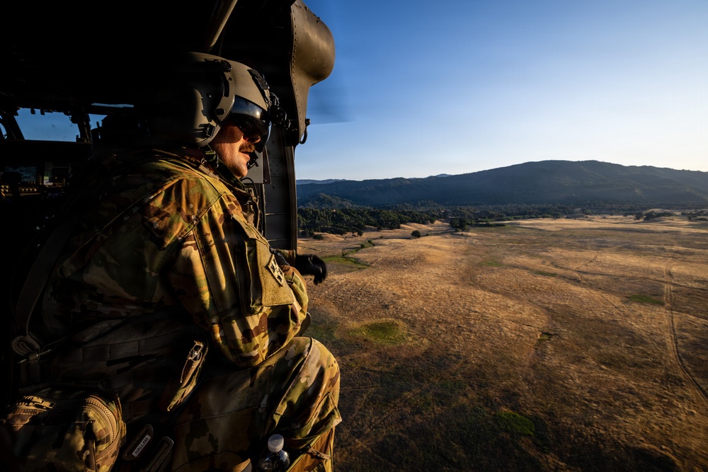 158th Aviation Regiment Provides MEDEVAC for Mojave Falcon 25