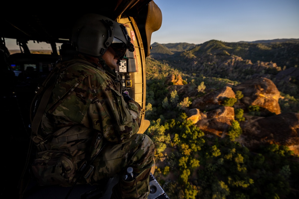 158th Aviation Regiment Provides MEDEVAC for Mojave Falcon 25