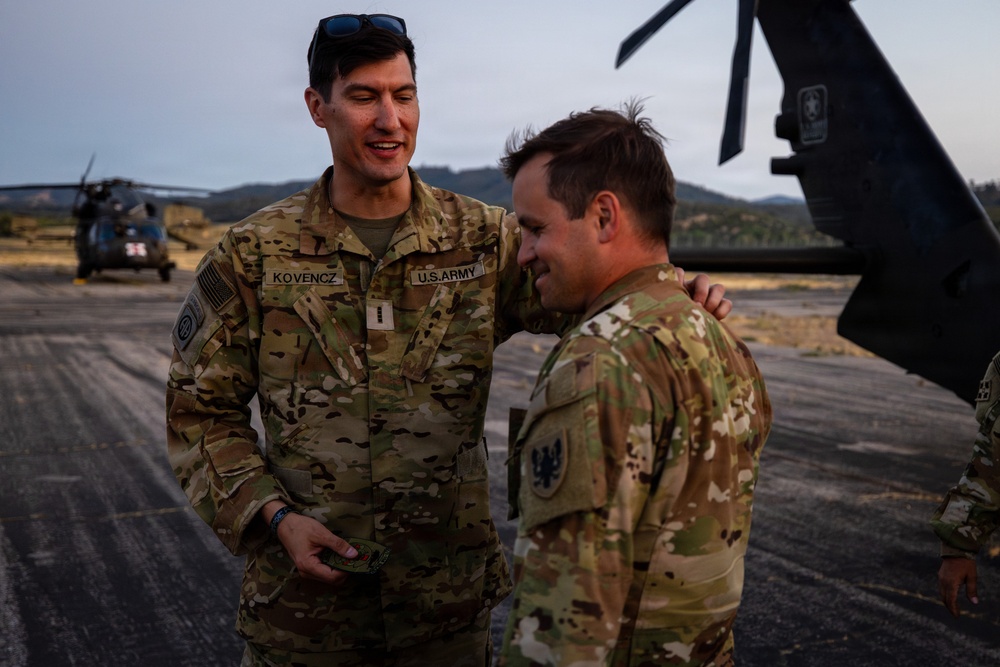 158th Aviation Regiment Provides MEDEVAC for Mojave Falcon 25