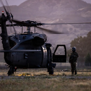 158th Aviation Regiment Provides MEDEVAC for Mojave Falcon 25