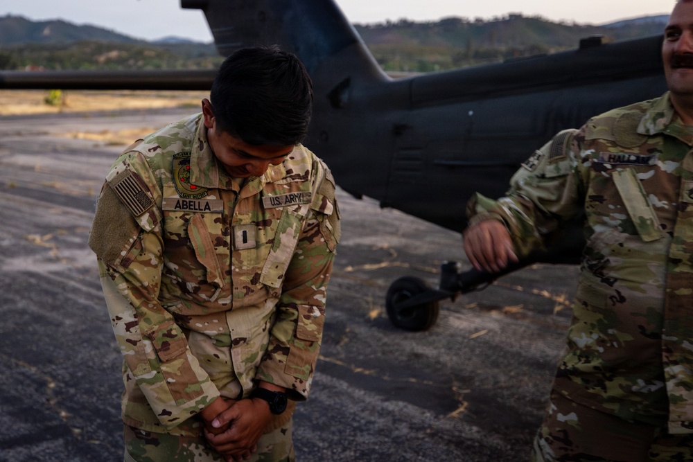 158th Aviation Regiment Provides MEDEVAC for Mojave Falcon 25