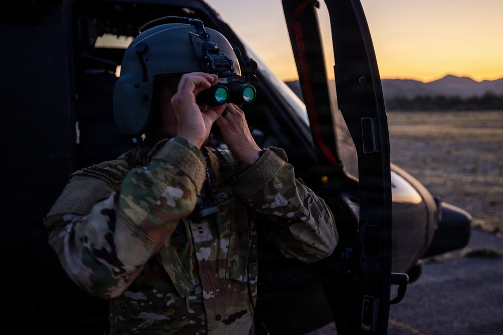 158th Aviation Regiment Provides MEDEVAC for Mojave Falcon 25